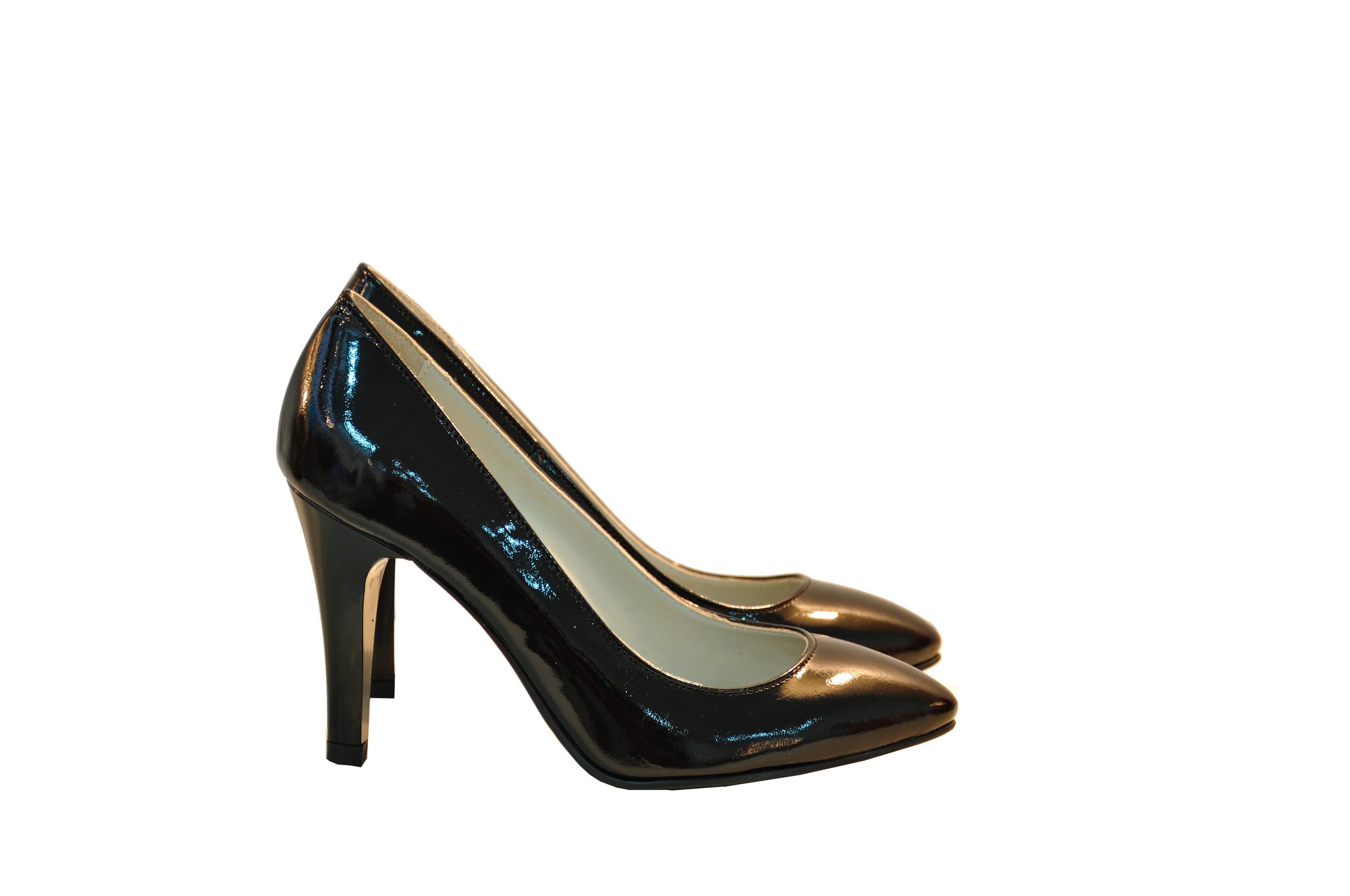 Pantofi Stiletto Diva piele lacuita negru  - orice culoare