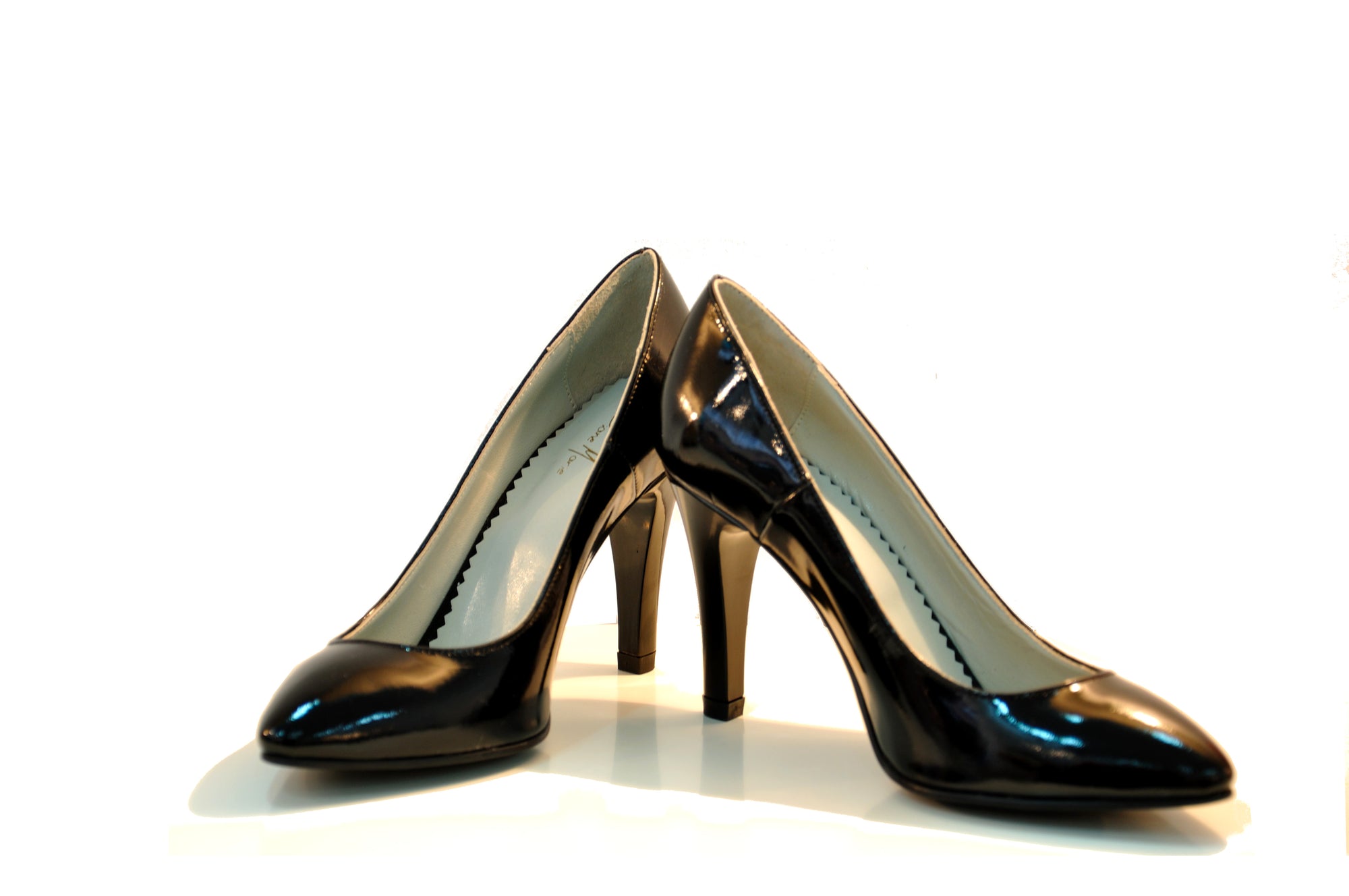 Pantofi Stiletto Diva piele lacuita negru  - orice culoare