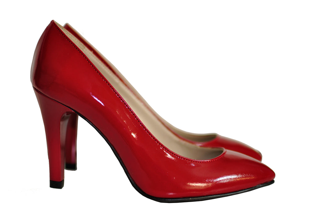 Pantofi Stiletto Diva piele lacuita negru  - orice culoare