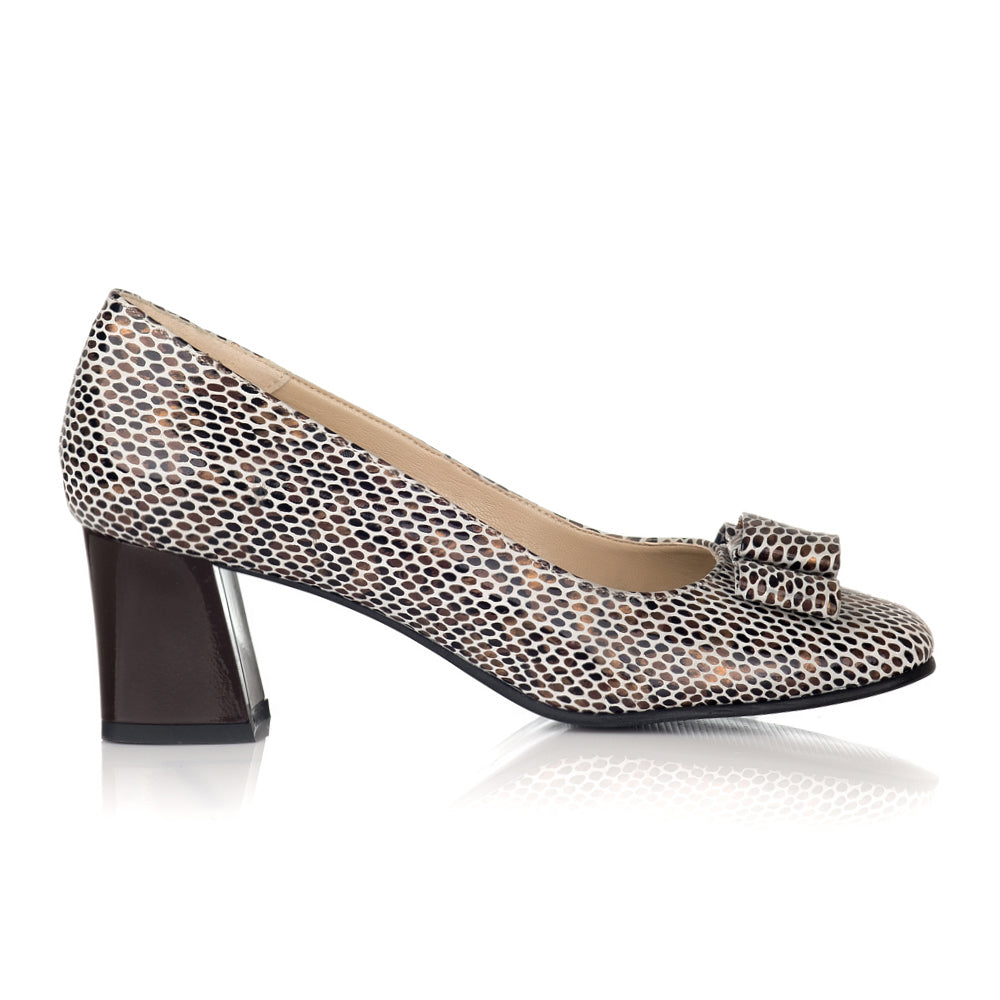 Pantofi Piele Office Chic Snake - Orice Culoare