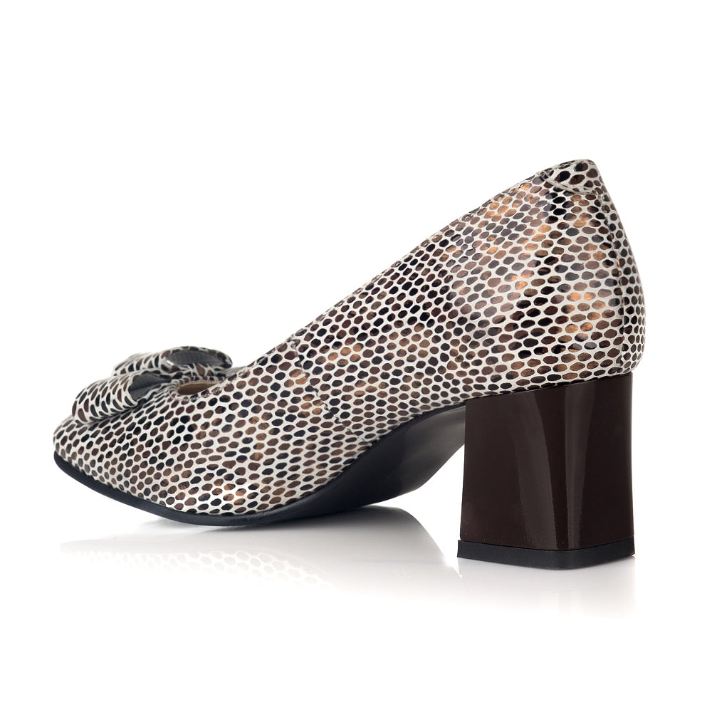 Pantofi Piele Office Chic Snake - Orice Culoare