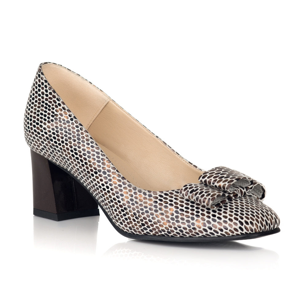 Pantofi Piele Office Chic Snake - Orice Culoare