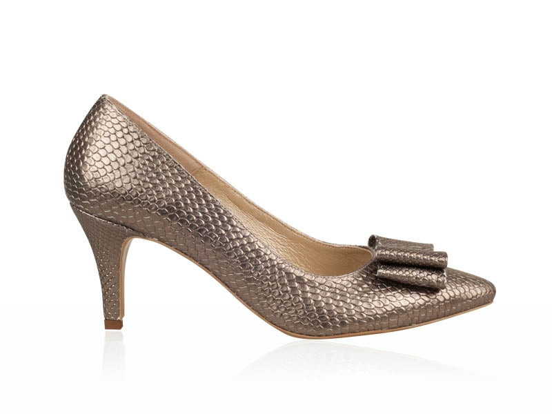 Pantofi Stiletto Piele Bronz Funda N33 - orice culoare