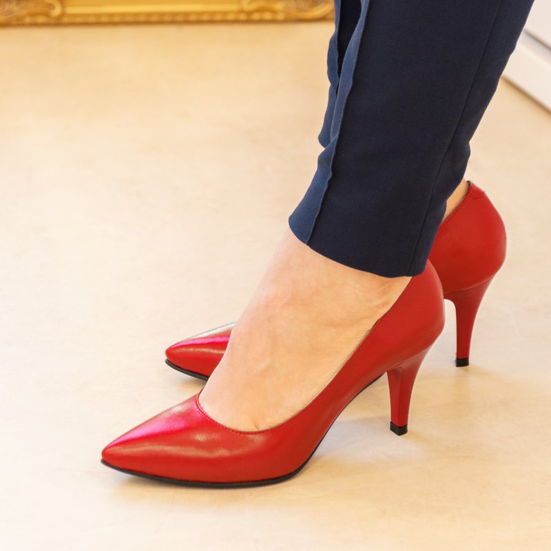Pantofi dama din piele naturala D66 - orice culoare