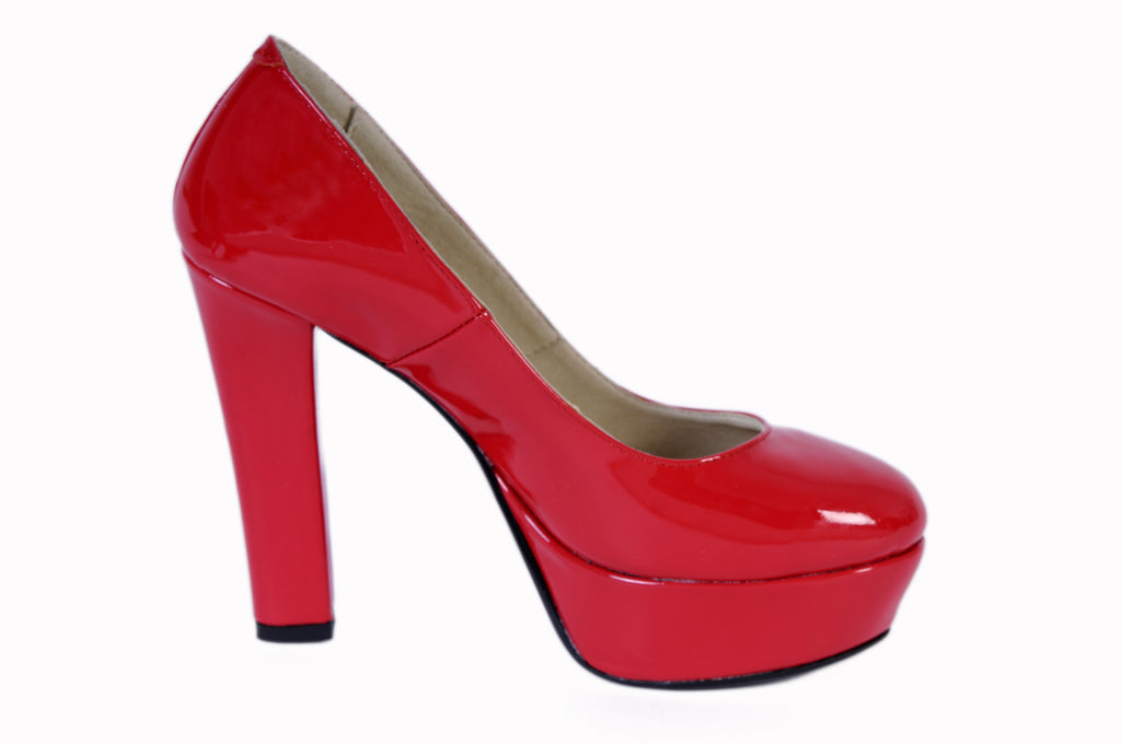 Pantofi Livi piele lacuita ,orice culoare-rosu
