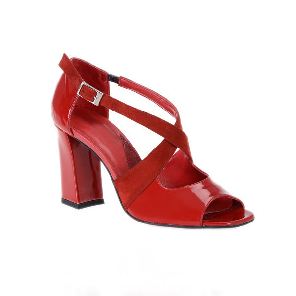 Sandale piele naturala Moni Rosu - Orice culoare