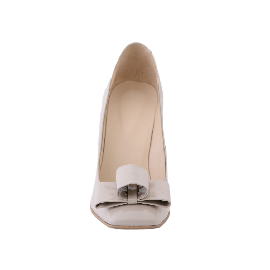 Pantofi piele Chic madame Crook  Crem - disponibili pe orice culoare