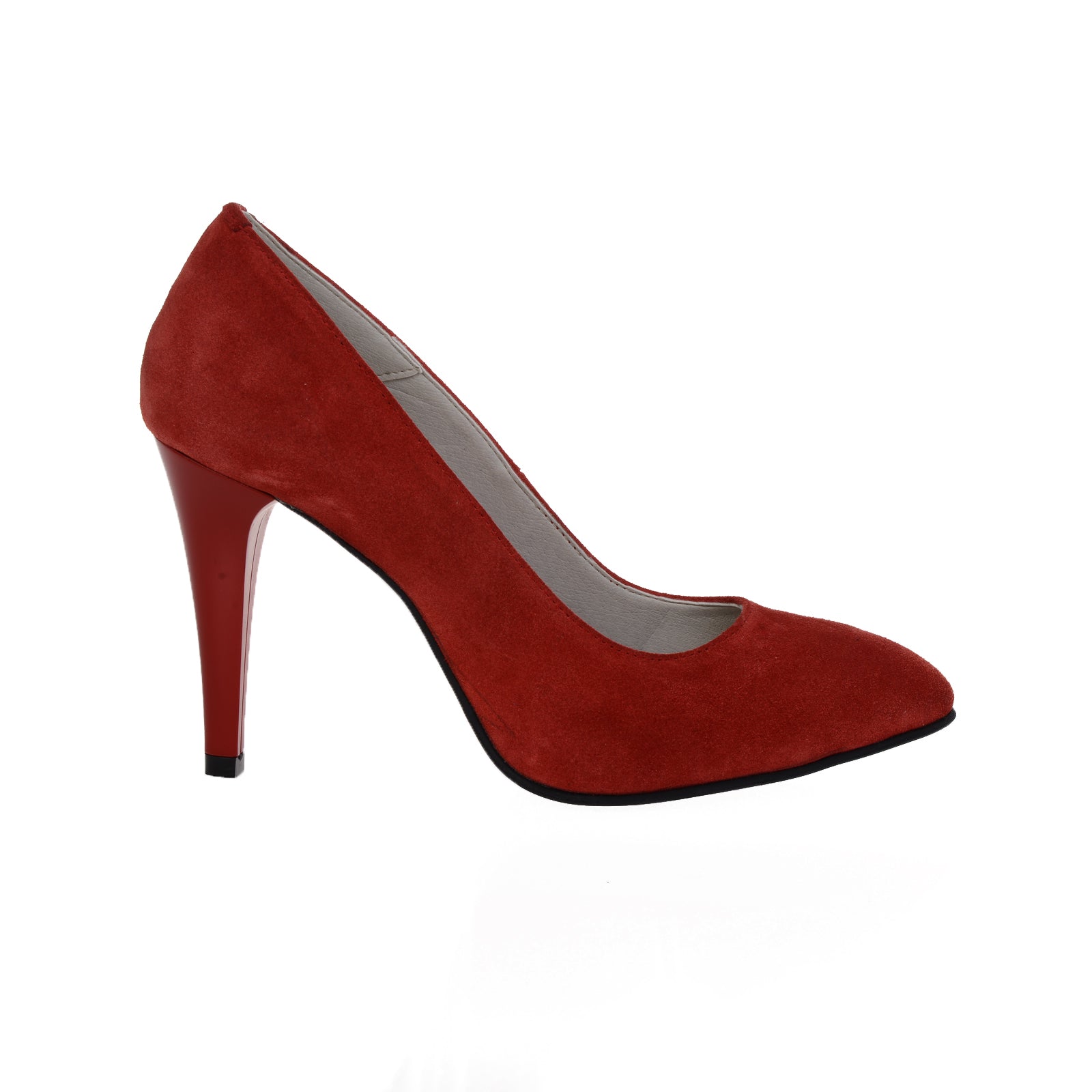 Pantofi Stiletto Rosu piele naturala Casual -orice culoare
