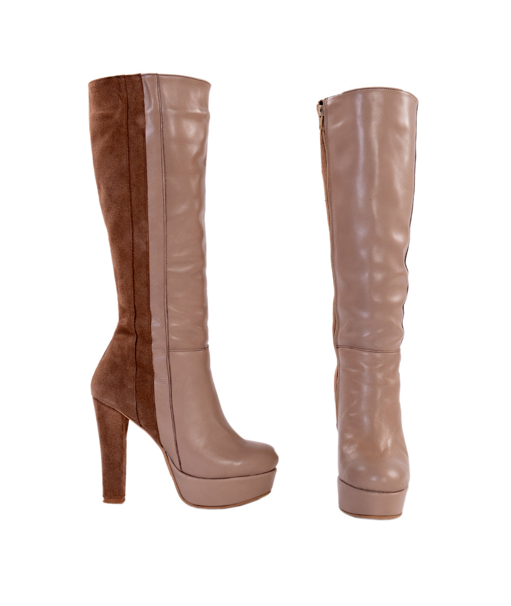 Cizme Lady Grej piele naturala  V1 - orice culoare
