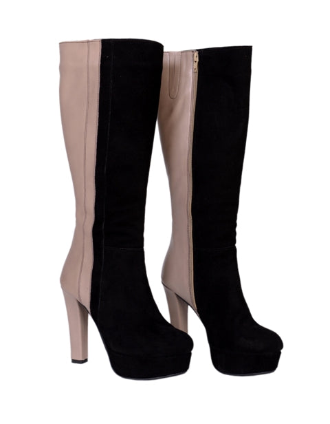 Cizme Lady Negru Combi V1 - orice culoare