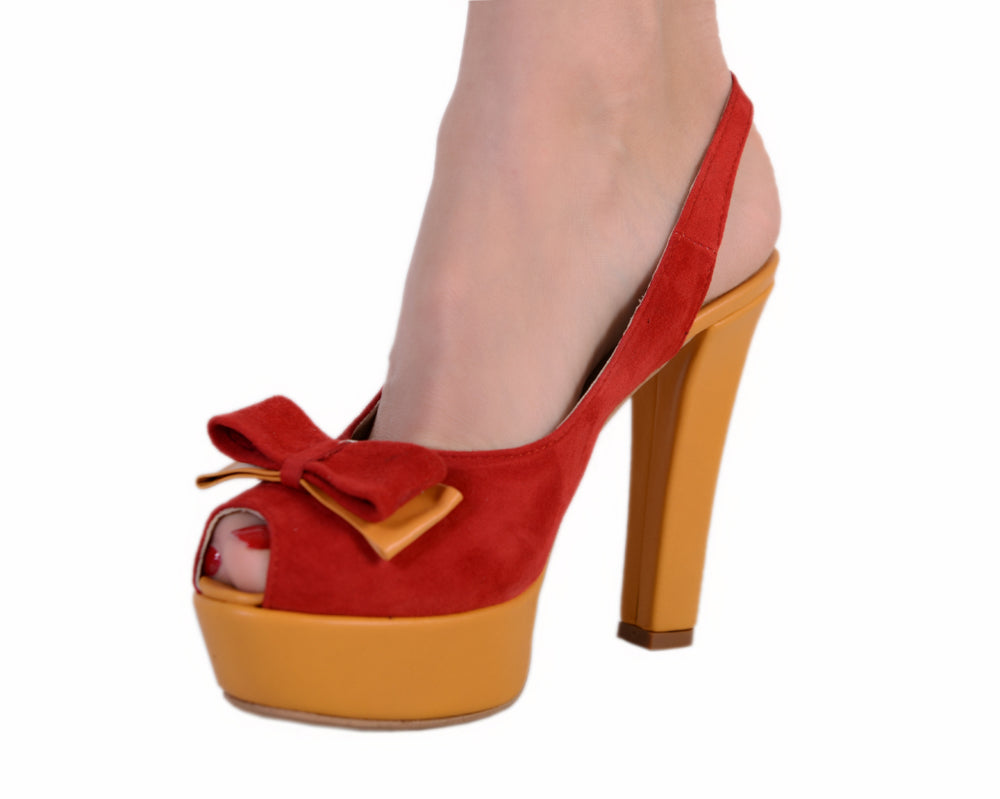 Sandale piele naturala Lara, gri orange  -  Orice culoare