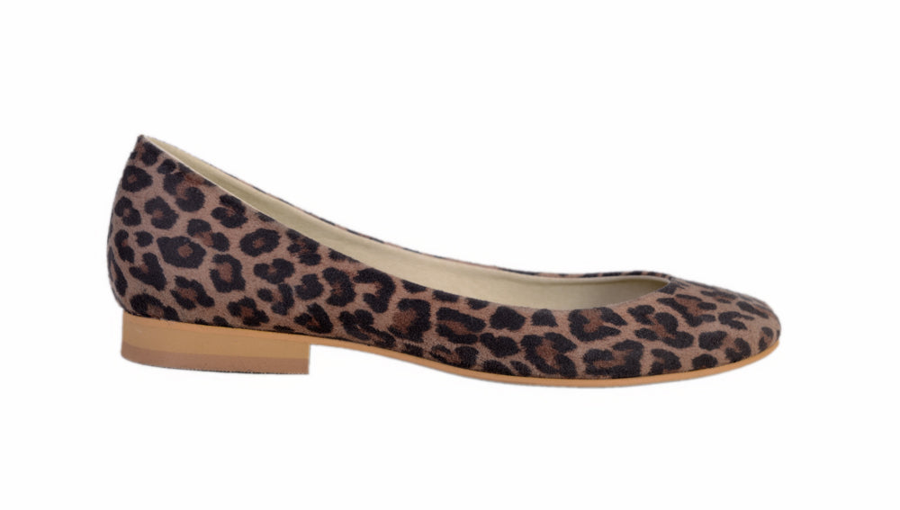 Balerini piele naturala Casual Animal Print