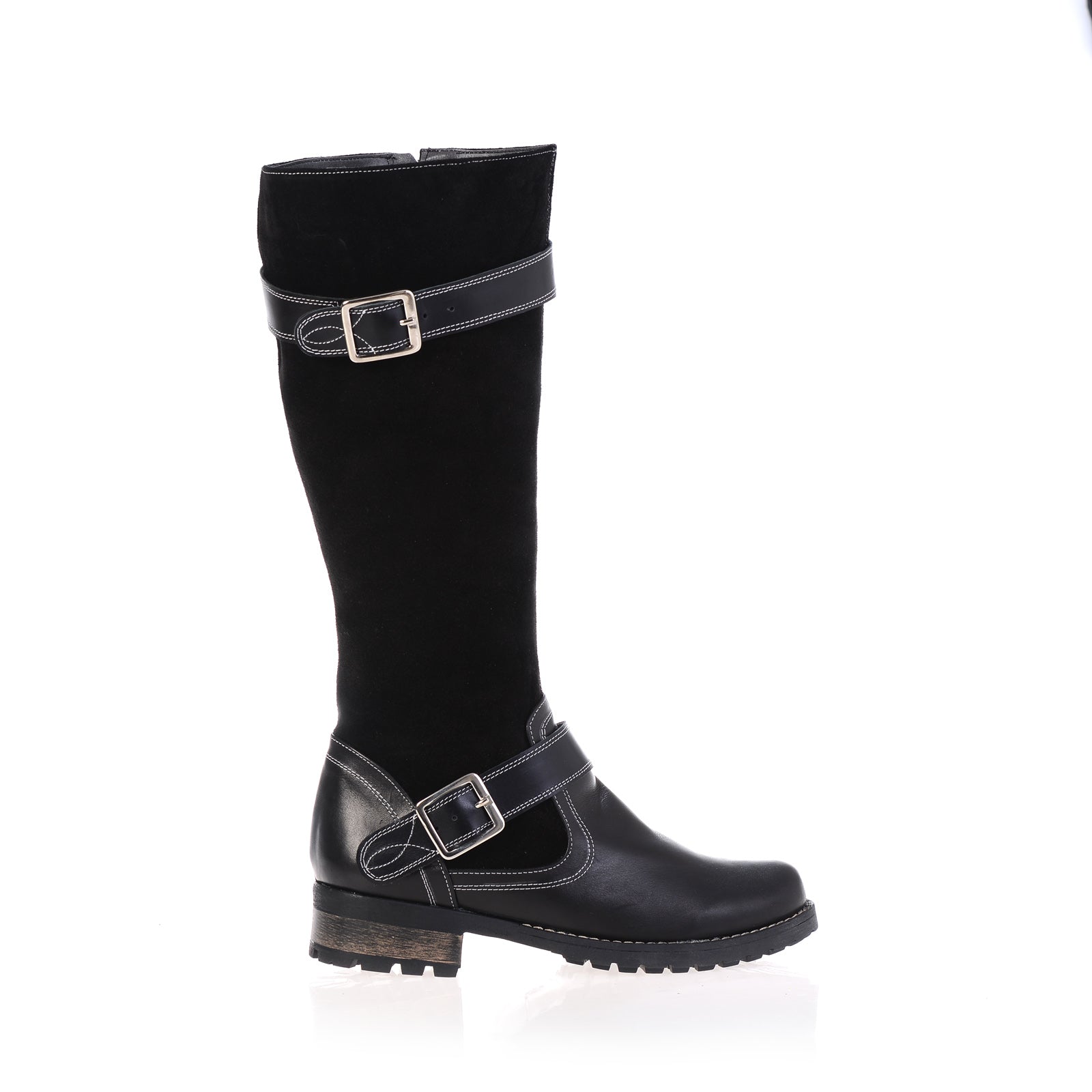 Cizme dama piele naturala Army, talpa joasa - orice culoare