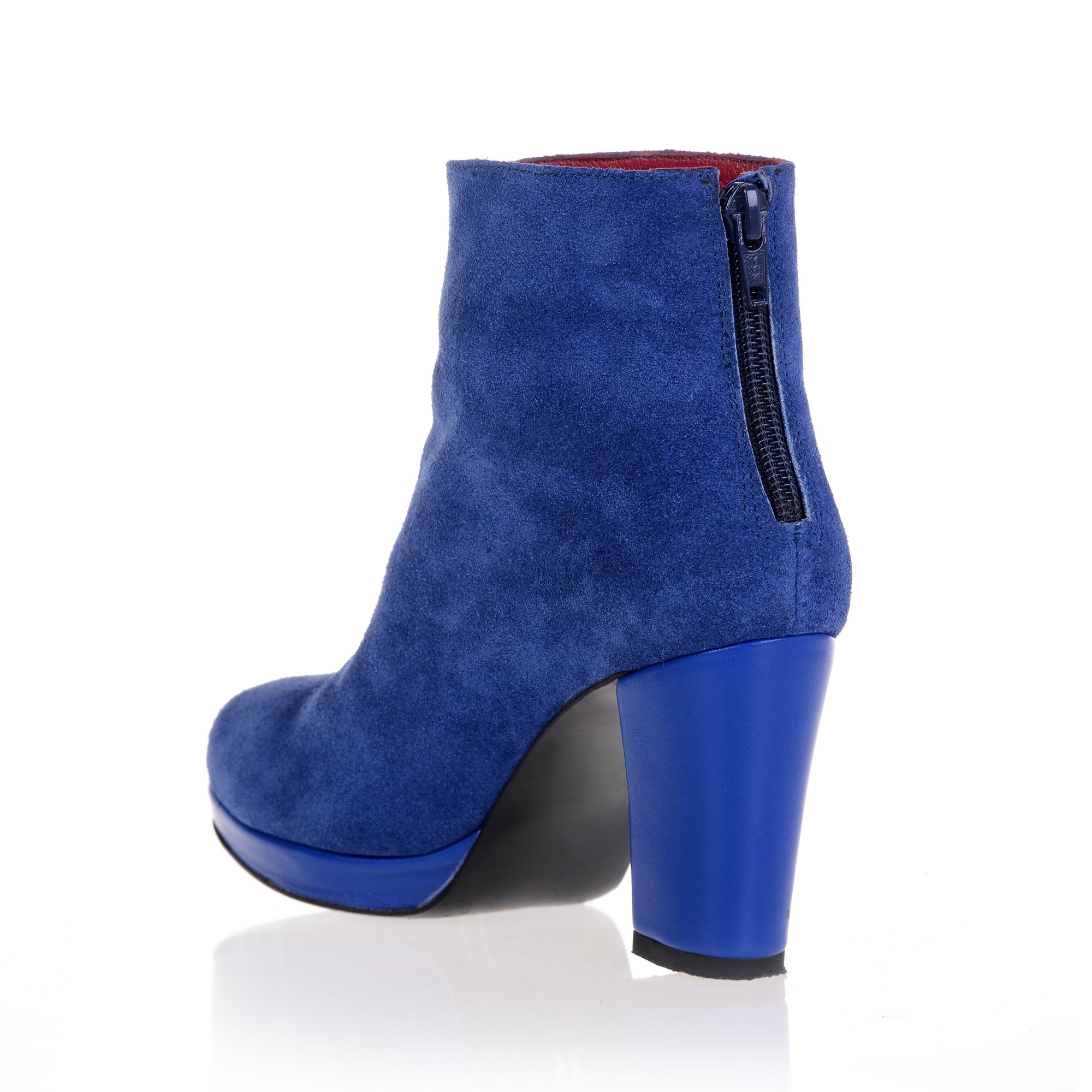 Botine dama Mini albastru cu toc - orice culoare