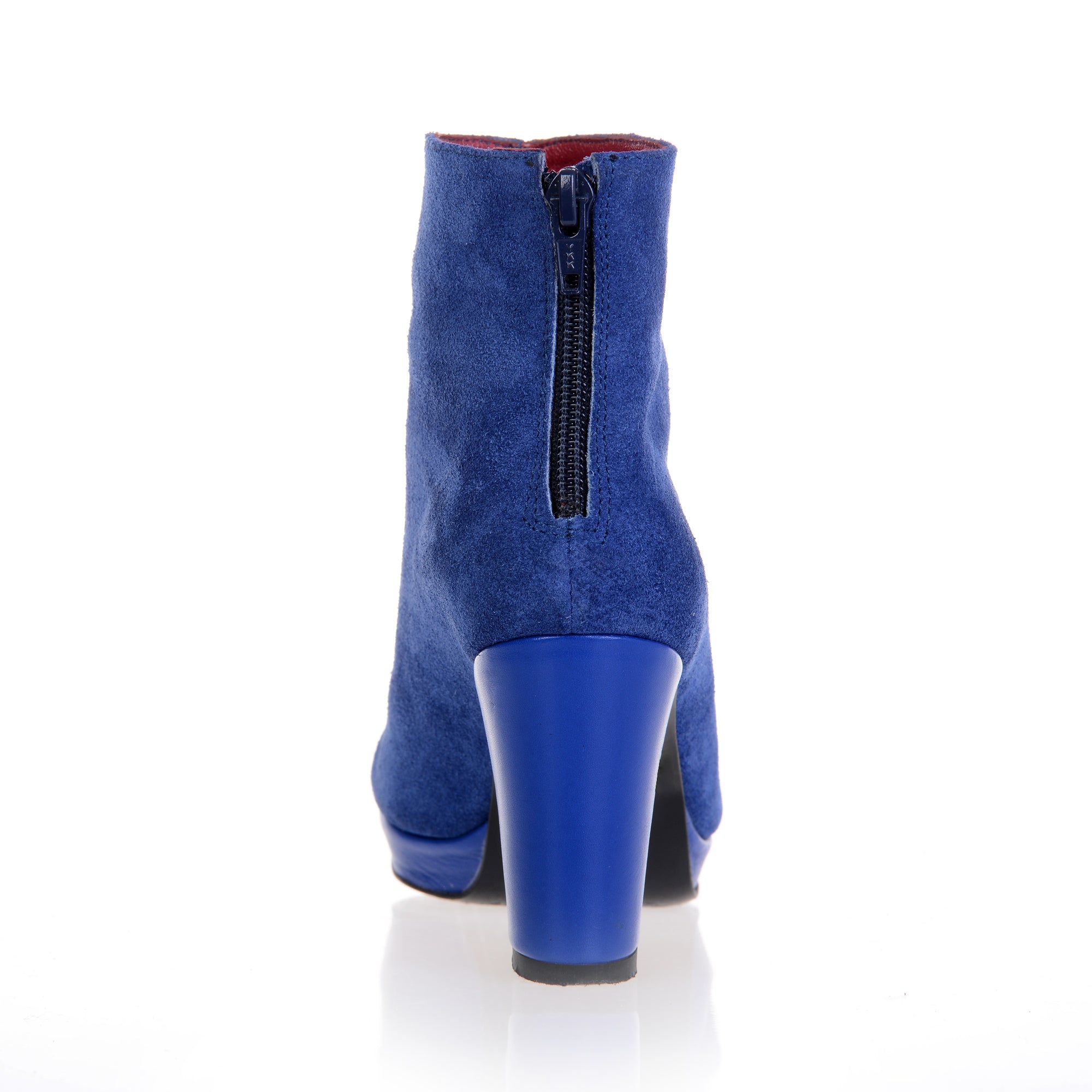 Botine dama Mini albastru cu toc - orice culoare