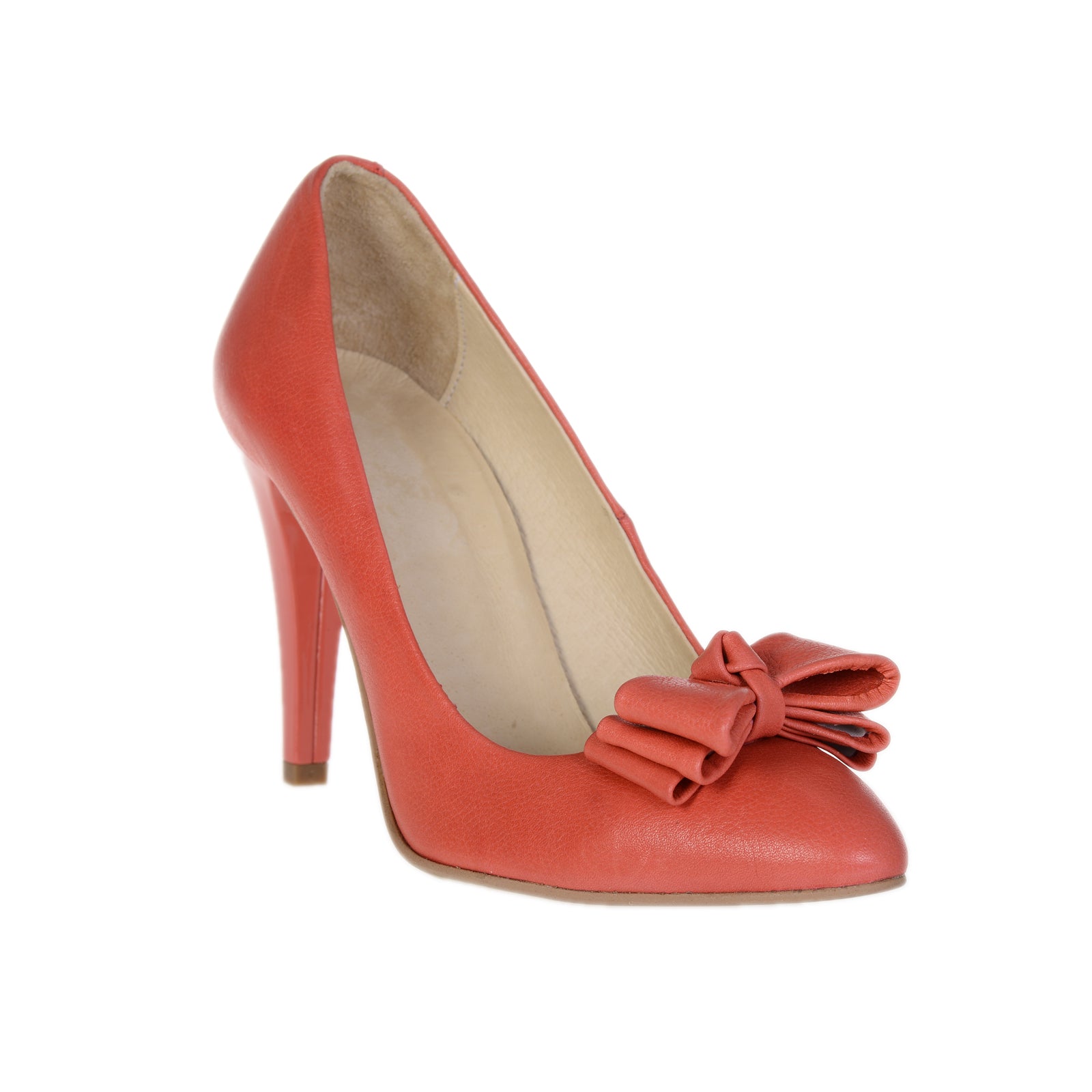 Pantofi Piele naturala Corai Funda - disponibili pe orice culoare