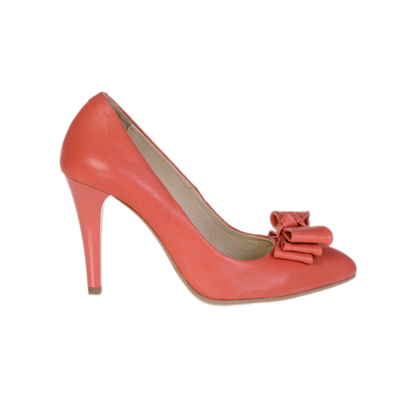 Pantofi Piele naturala Corai Funda - disponibili pe orice culoare