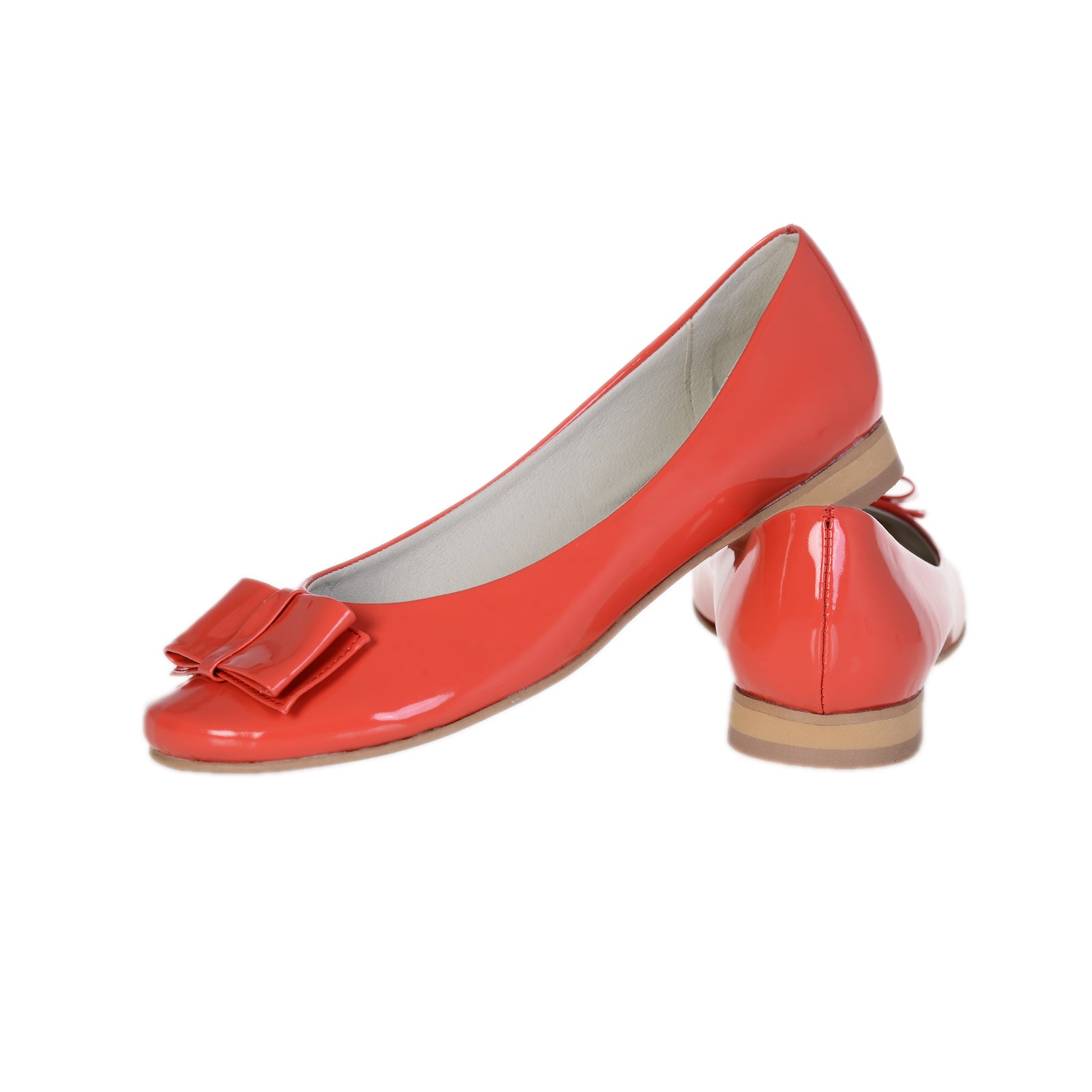 Balerini piele naturala Chic Corai disponibili pe orice culoare
