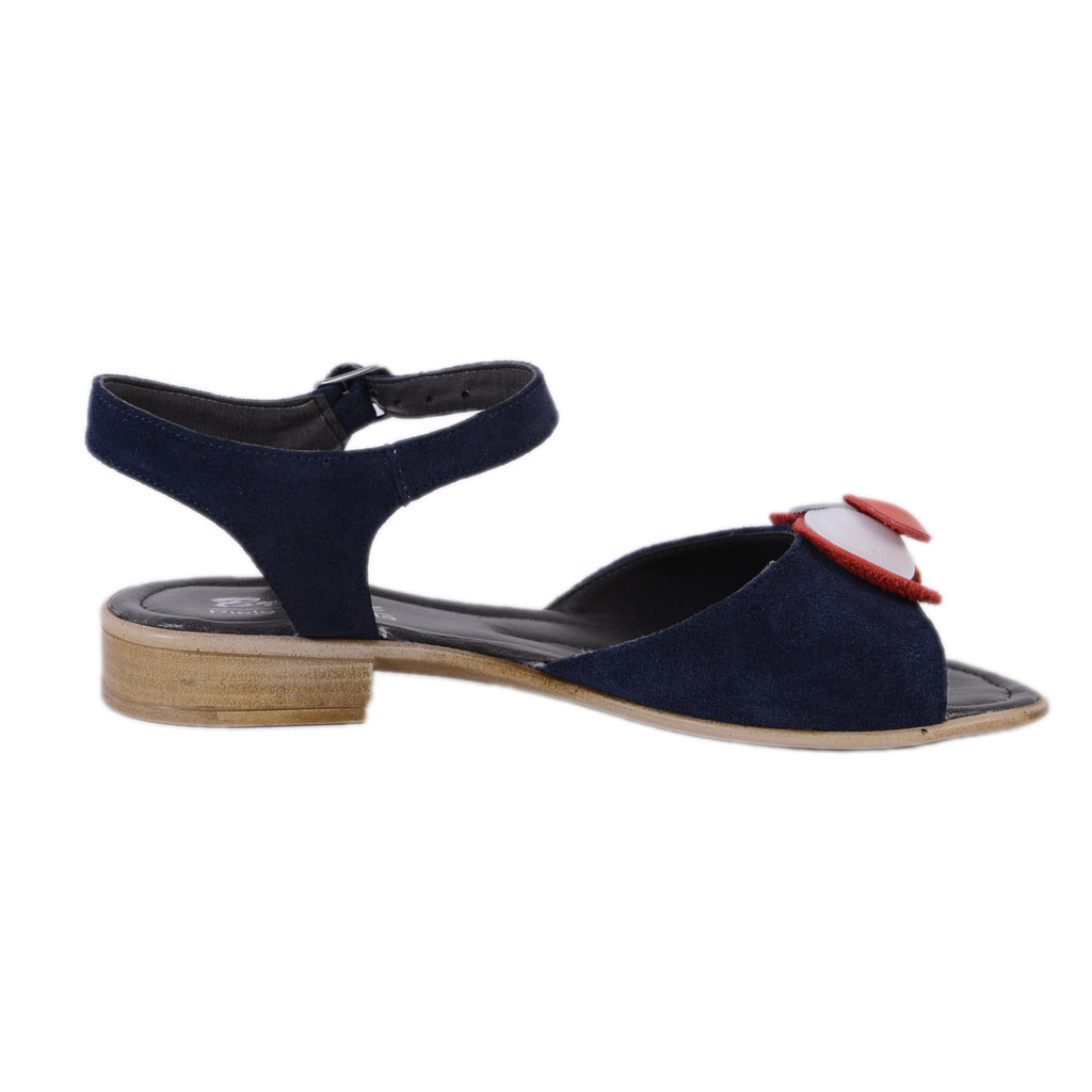Sandale piele naturala Flower,disponibile pe orice culoare-negru