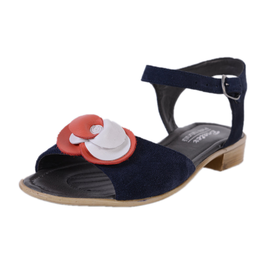 Sandale piele naturala Flower,disponibile pe orice culoare-negru