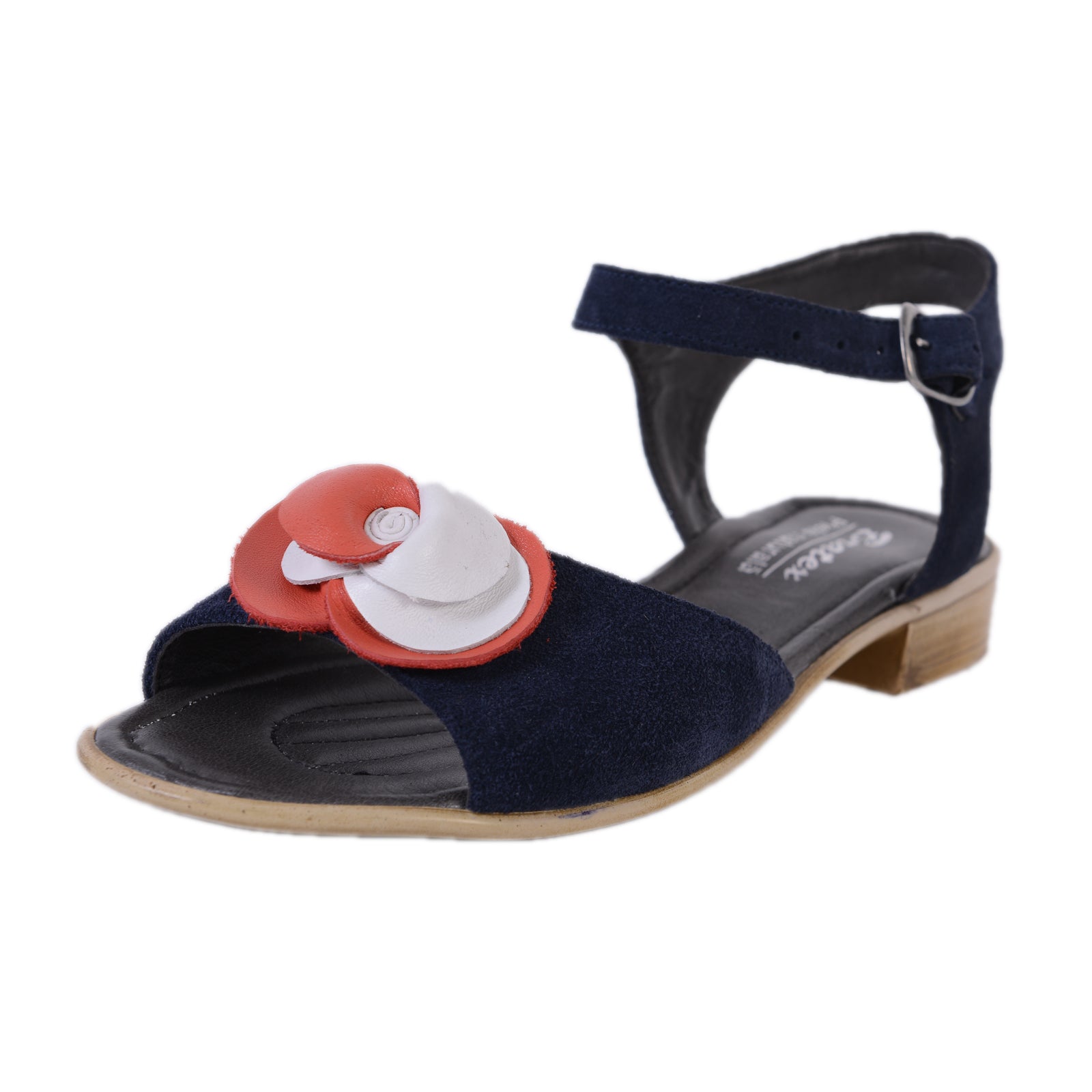 Sandale piele naturala Flower,disponibile pe orice culoare-negru