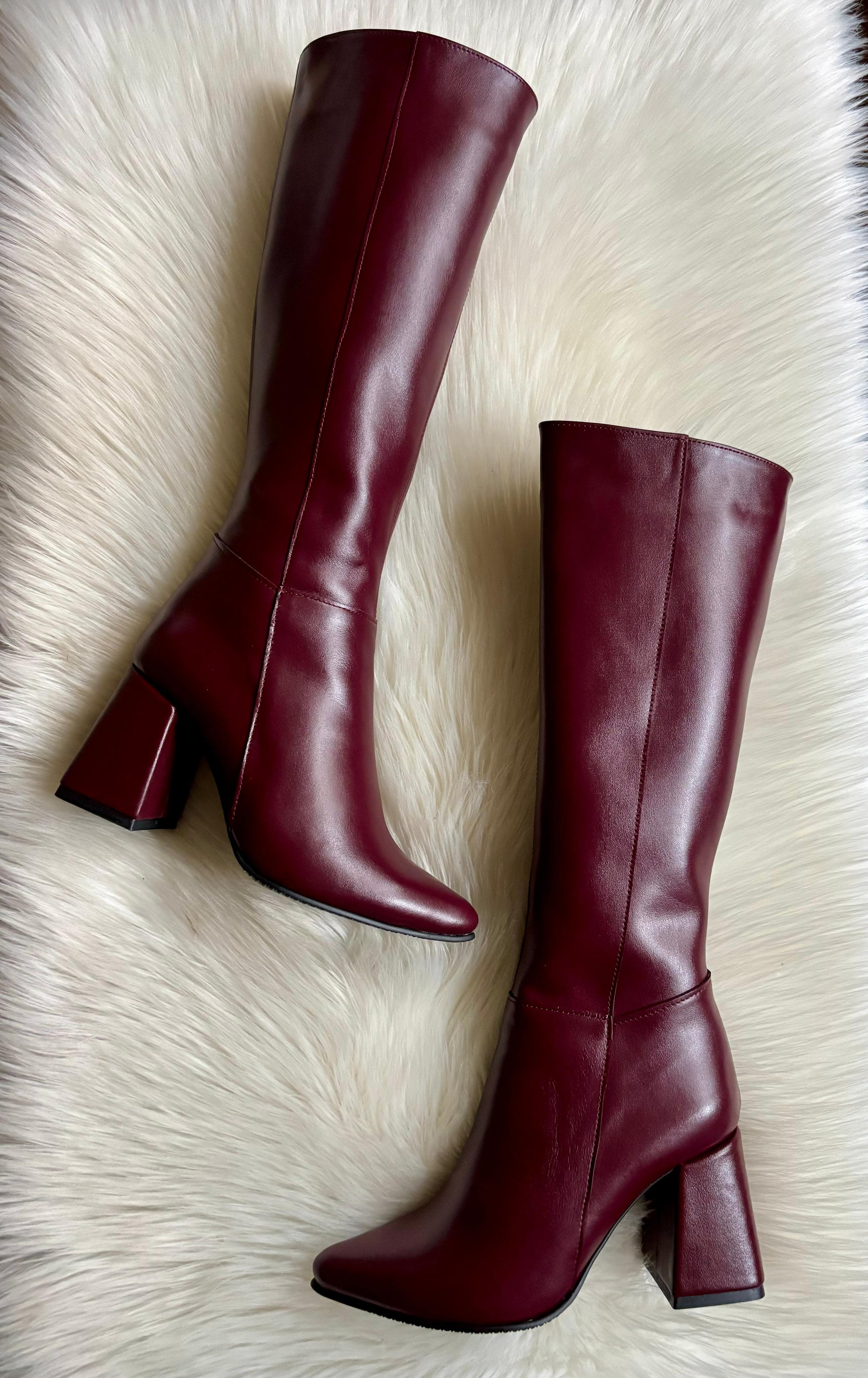 Cizme Piele Negru Toc Floral Mina C20 - orice culoare