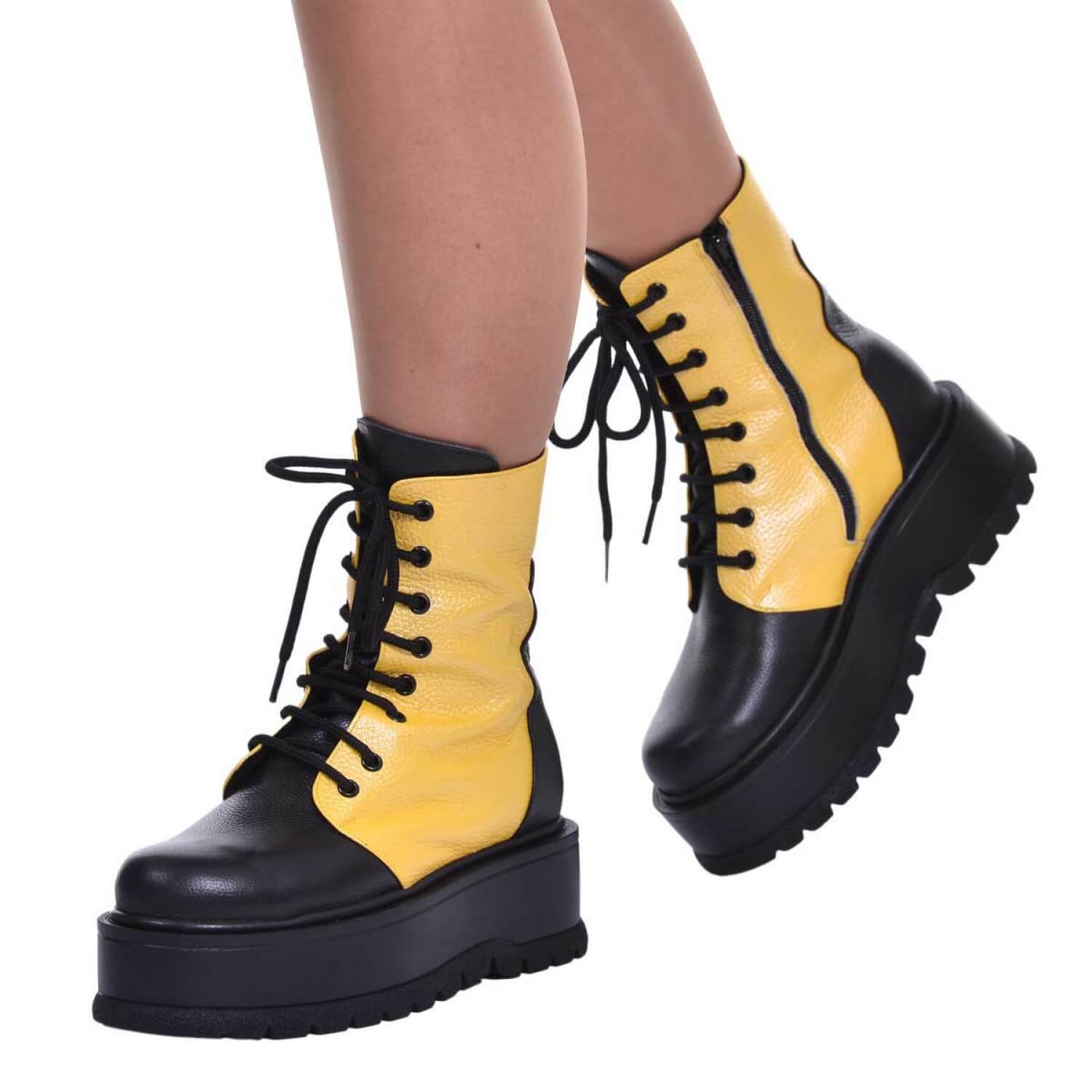 Bocanci piele naturala S17 - Orice Culoare