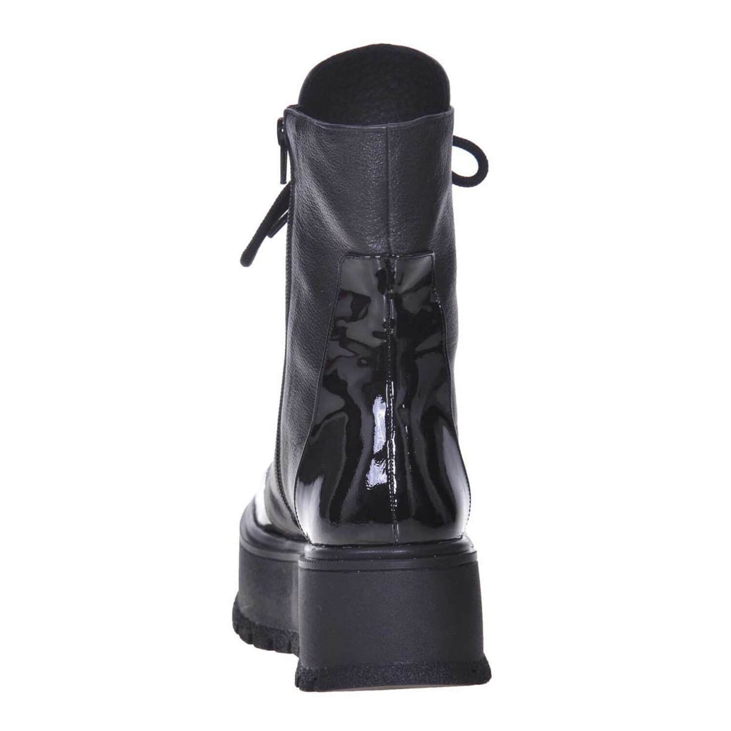 Bocanci piele naturala negru cu platforma 28 - Orice culoare