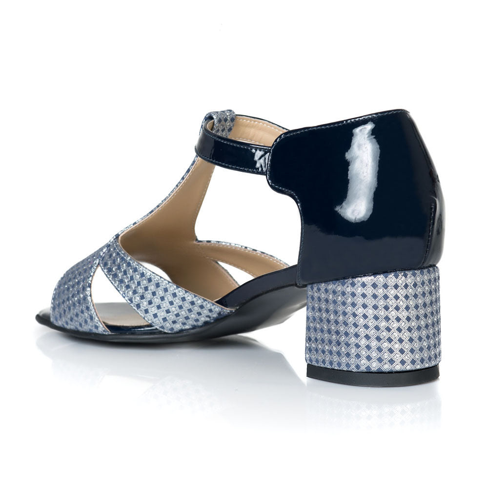 Sandale Piele Bleumarin Model Cybill T11 - orice culoare