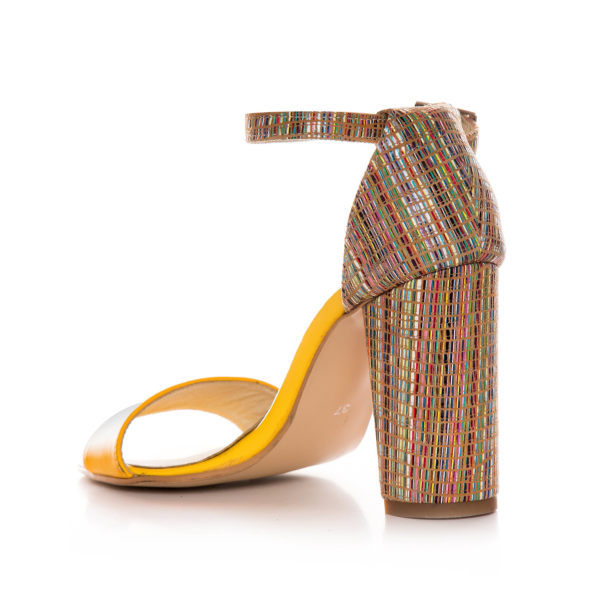 Sandale Dama Piele Galben Duo V10  - orice culoare