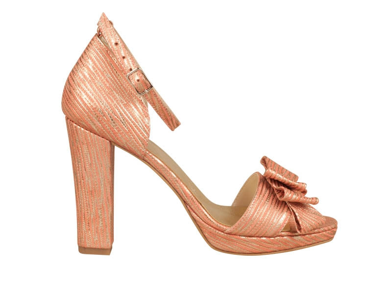 Sandale Piele Corai/Bronz Amely N46 - orice culoare