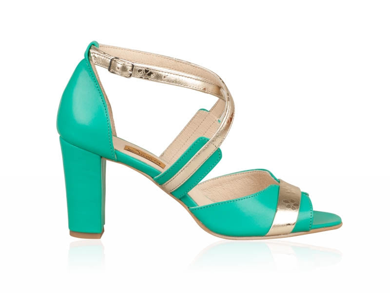 Sandale Dama Piele Verde Jonil N26 - orice culoare