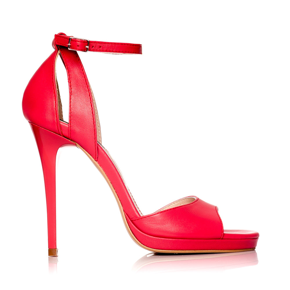 Sandale dama piele rosu Lola S2 - Orice culoare