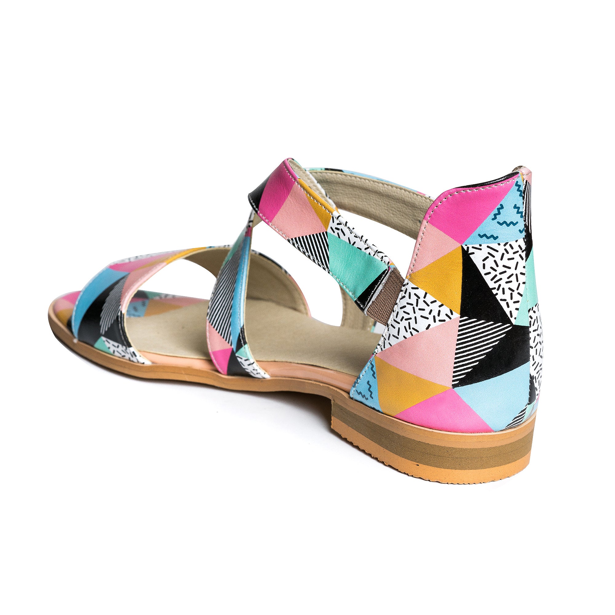 Sandale Dama Talpa Joasa Piele Colorata Mina V9 - Orice Culoare