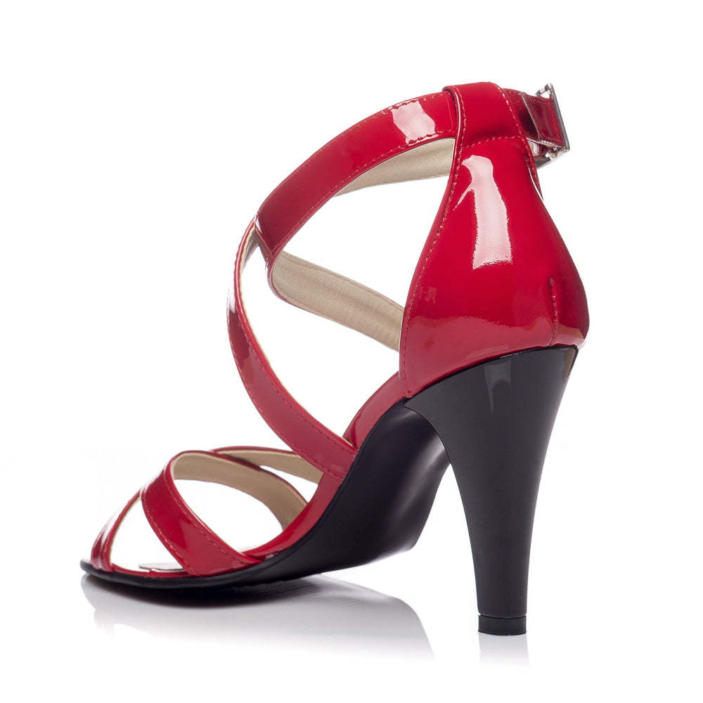 Sandale dama piele office V2 Rosu - orice culoare