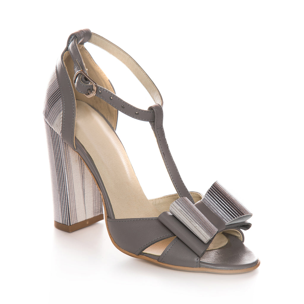 Sandale Piele Gri Derin T8 -V - orice culoare