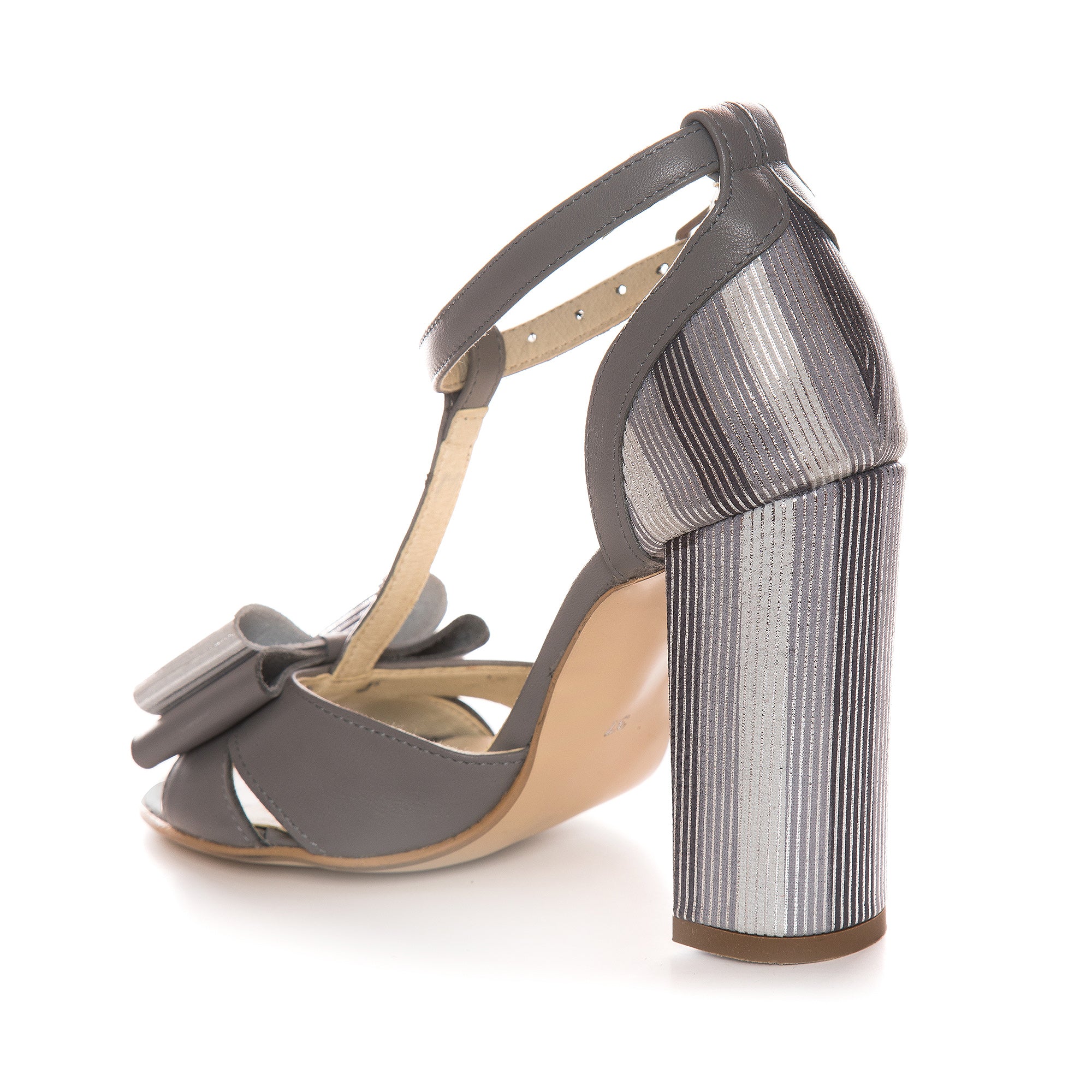 Sandale Piele Gri Derin T8 -V - orice culoare