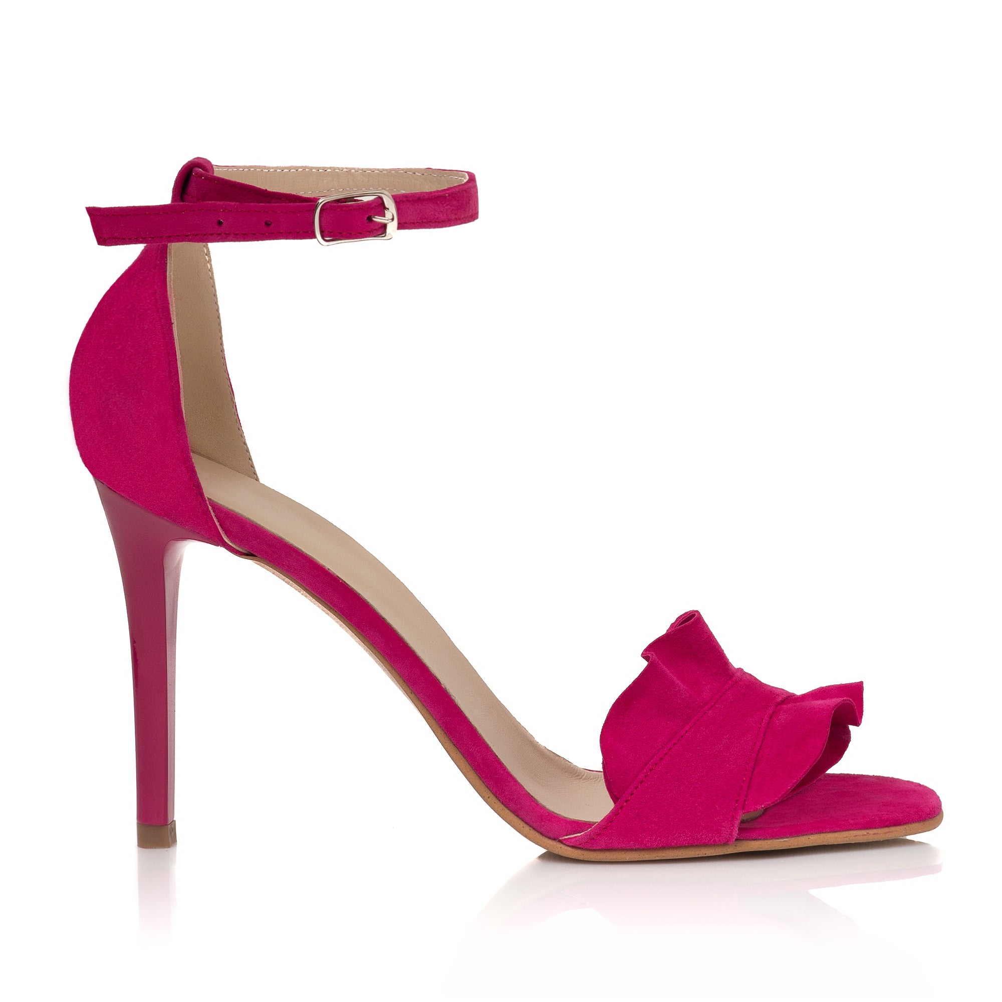 Sandale Piele Fucsia Anais Toc Cui C16  - orice culoare