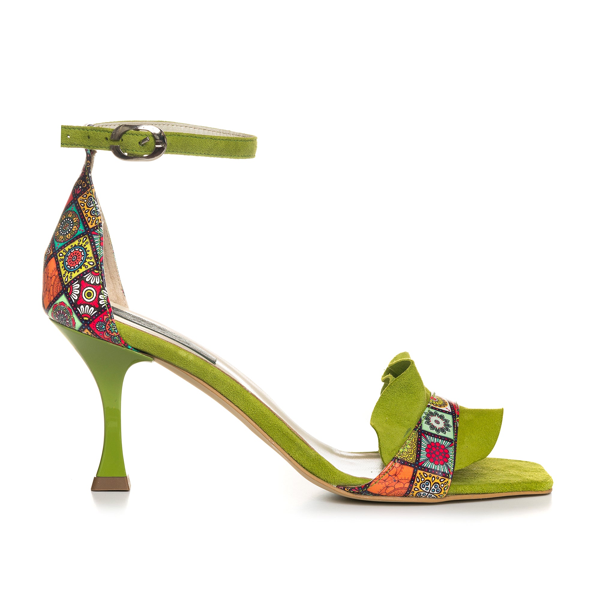 Sandale Piele Verde Evelyn C19  - orice culoare