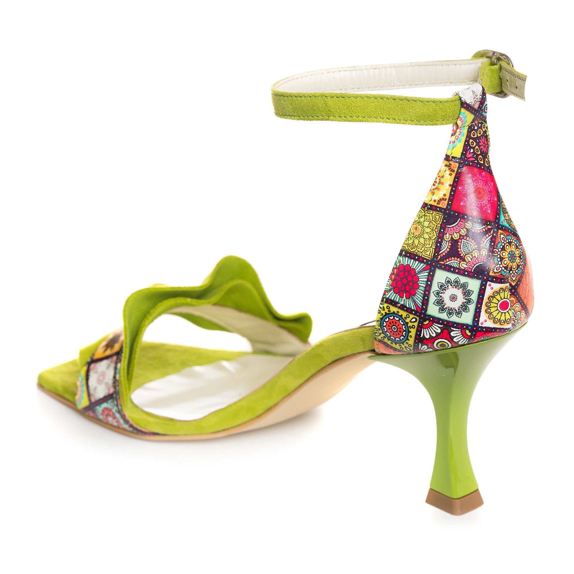 Sandale Piele Verde Evelyn C19  - orice culoare