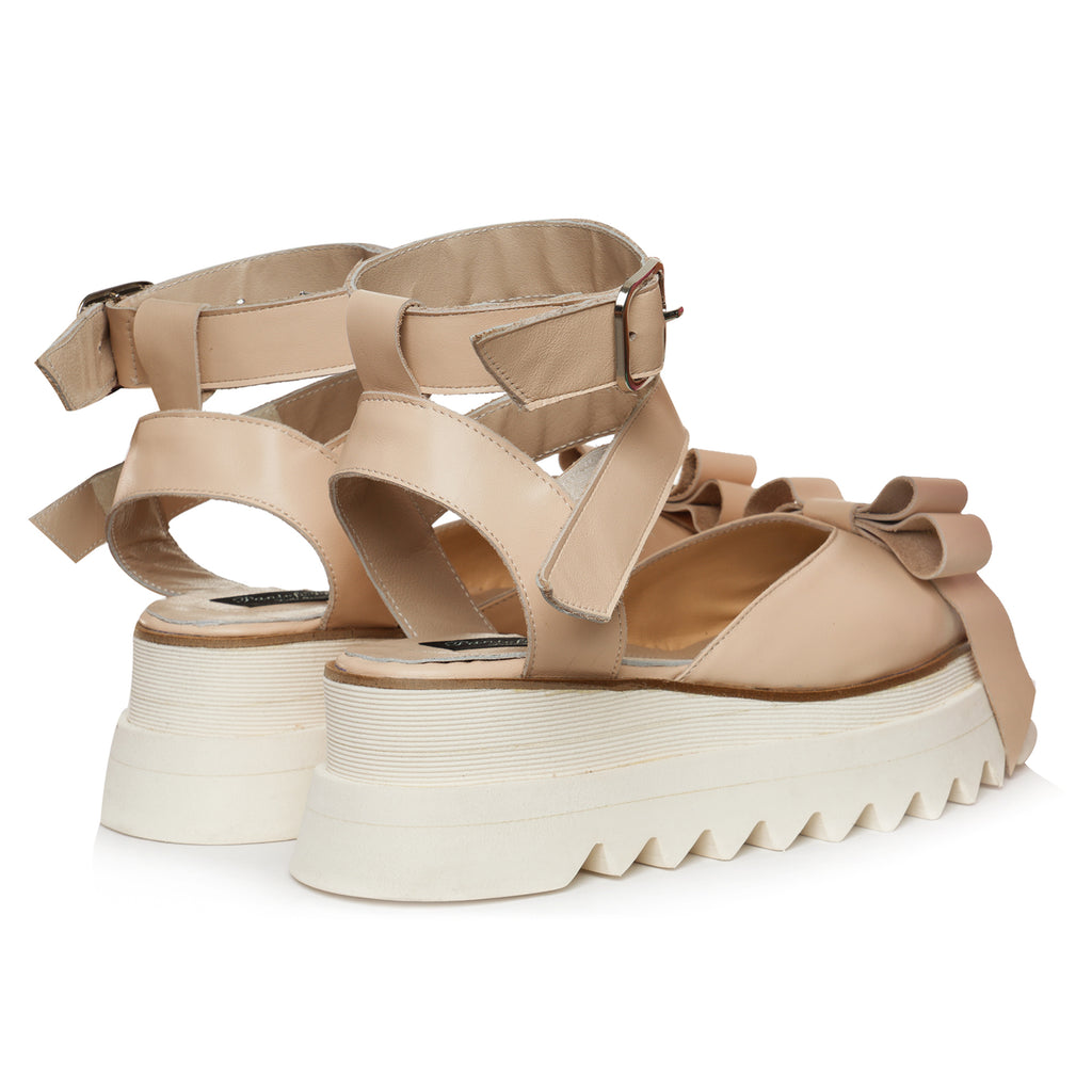Sandale  Talpa Inalta Piele Nude Caroline L1 - orice culoare
