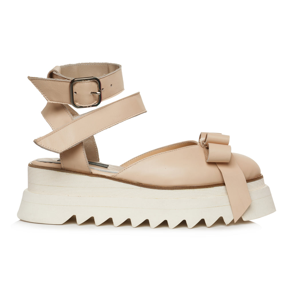 Sandale  Talpa Inalta Piele Nude Caroline L1 - orice culoare