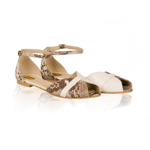 Sandale Piele Talpa Joasa Snake N1 - orice culoare