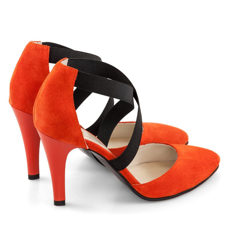 Pantofi Dama Piele Orange Haze D20 - orice culoare