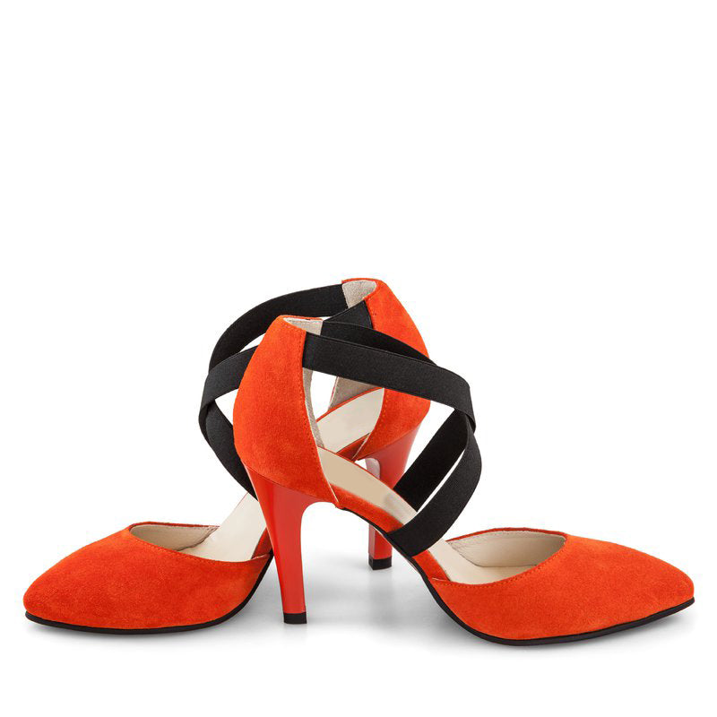 Pantofi Dama Piele Orange Haze D20 - orice culoare