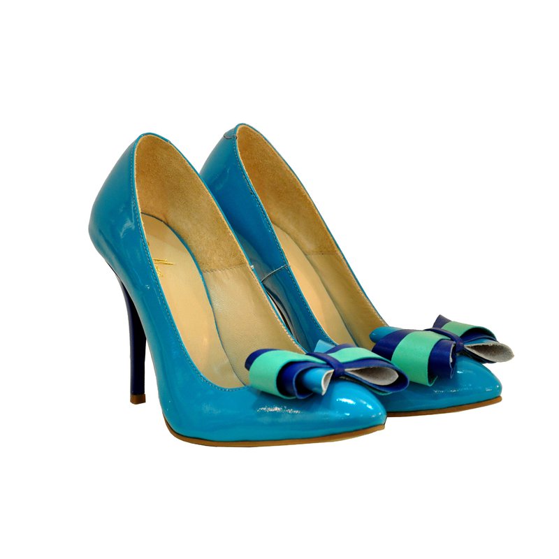 Pantofi piele stiletto Funda Smarald D17