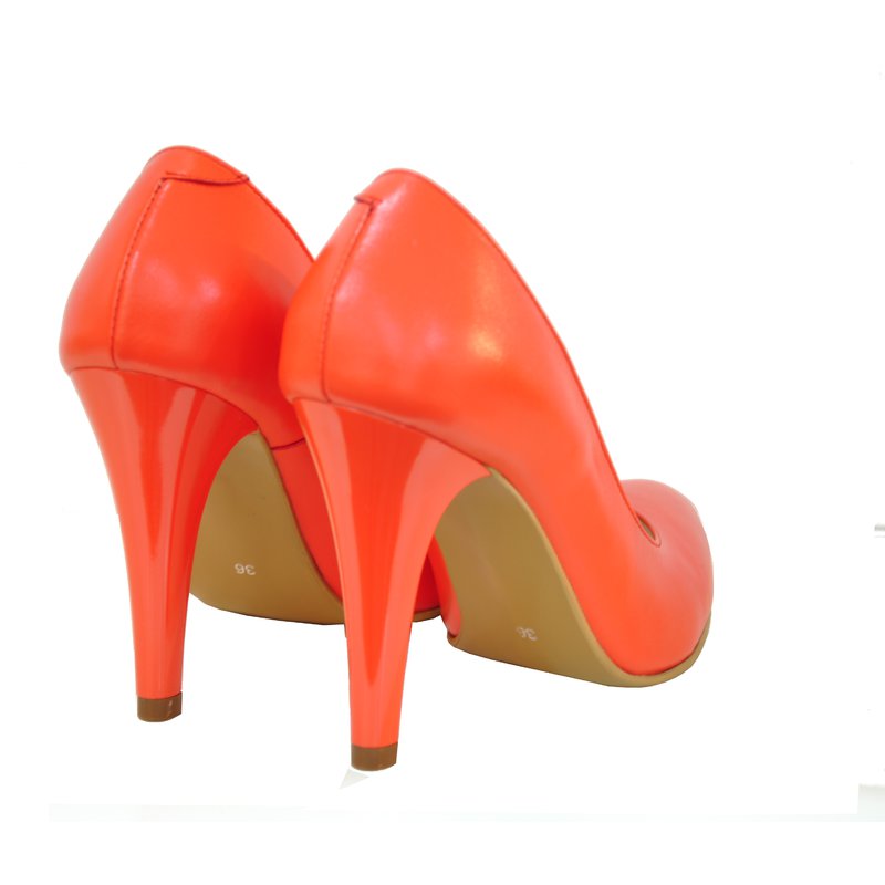 Pantofi Dama Piele Stiletto Corai D16 - orice culoare