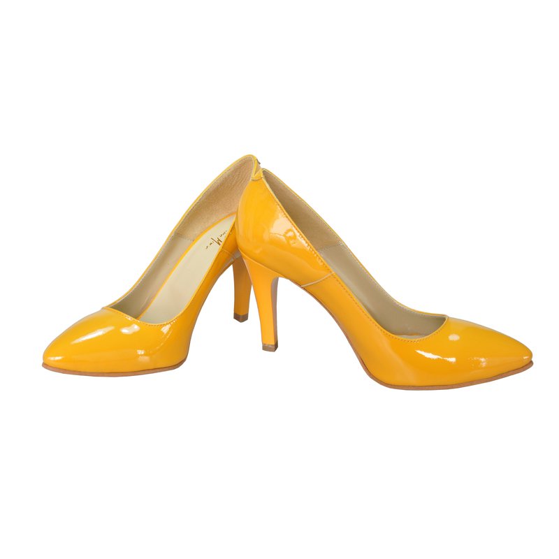 Pantofi Dama Piele Stiletto Galben D16 - orice culoare