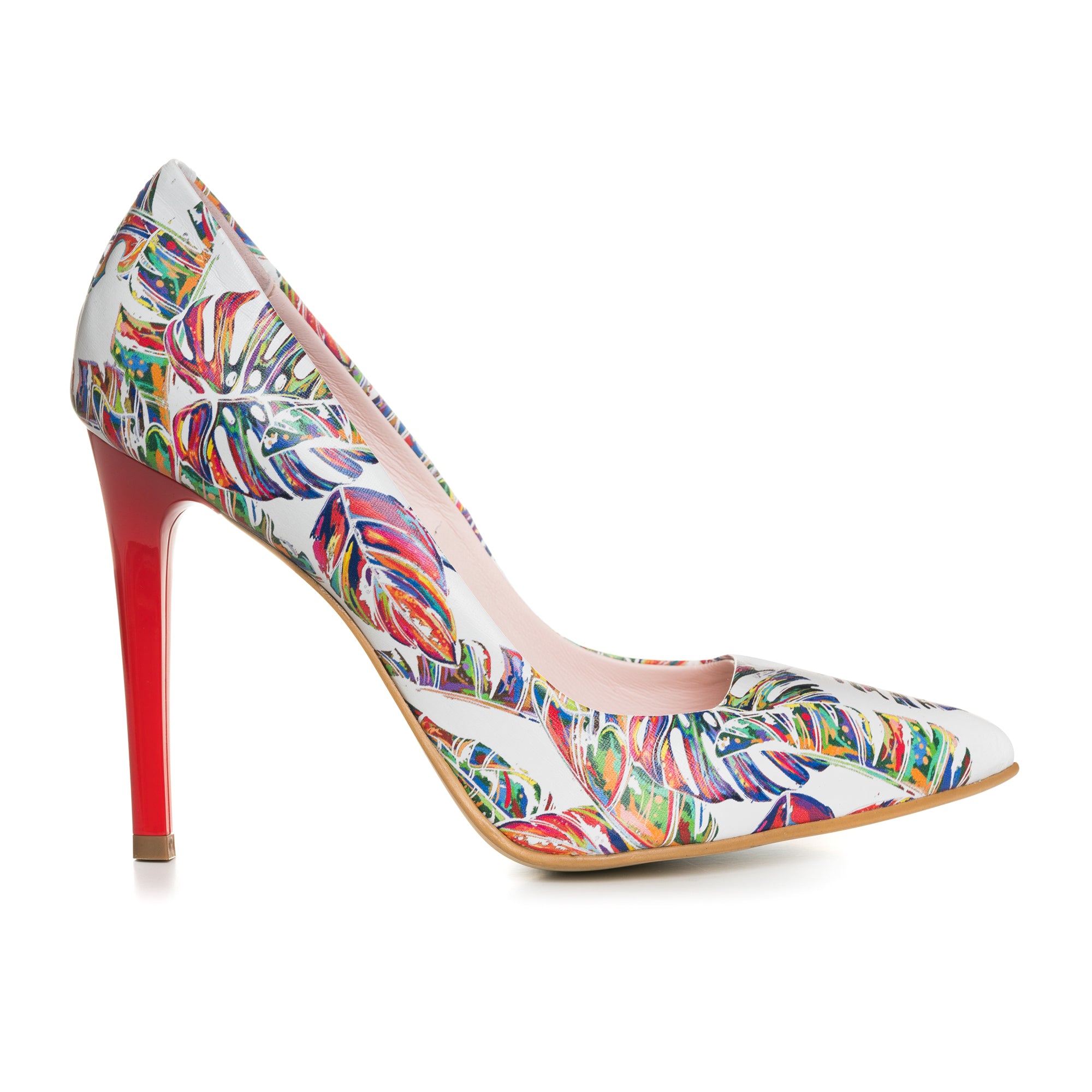 Pantofi Stiletto Very Chic Piele Frunze Color  - orice culoare
