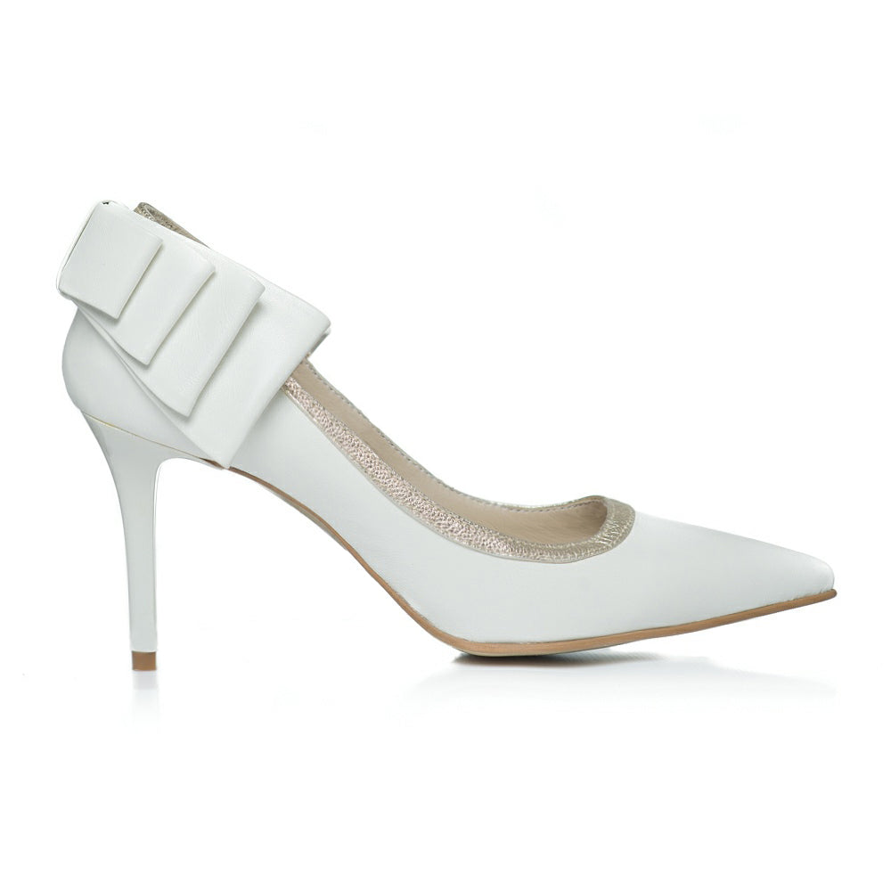 Pantofi Stiletto Funda Spate Ivory C3  - orice culoare